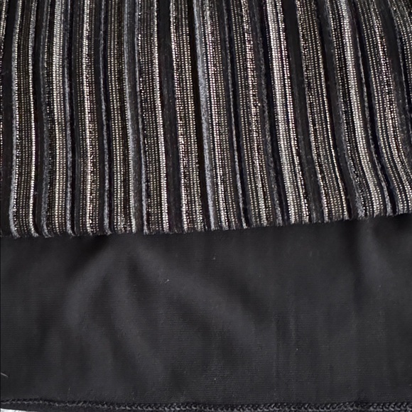 NWOT Chico’s Lurex Stripe Velvet Short Dress Size 12 (Chico’s Size 2). - Picture 7 of 7